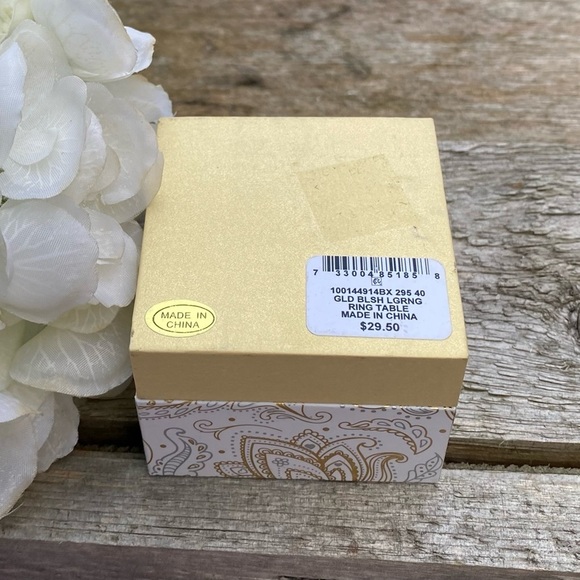 NWT CHARTER CLUB ROSE GOLD PLATED BLUSH CUBIC ZIRCONIA RING - 9 - Picture 7 of 7